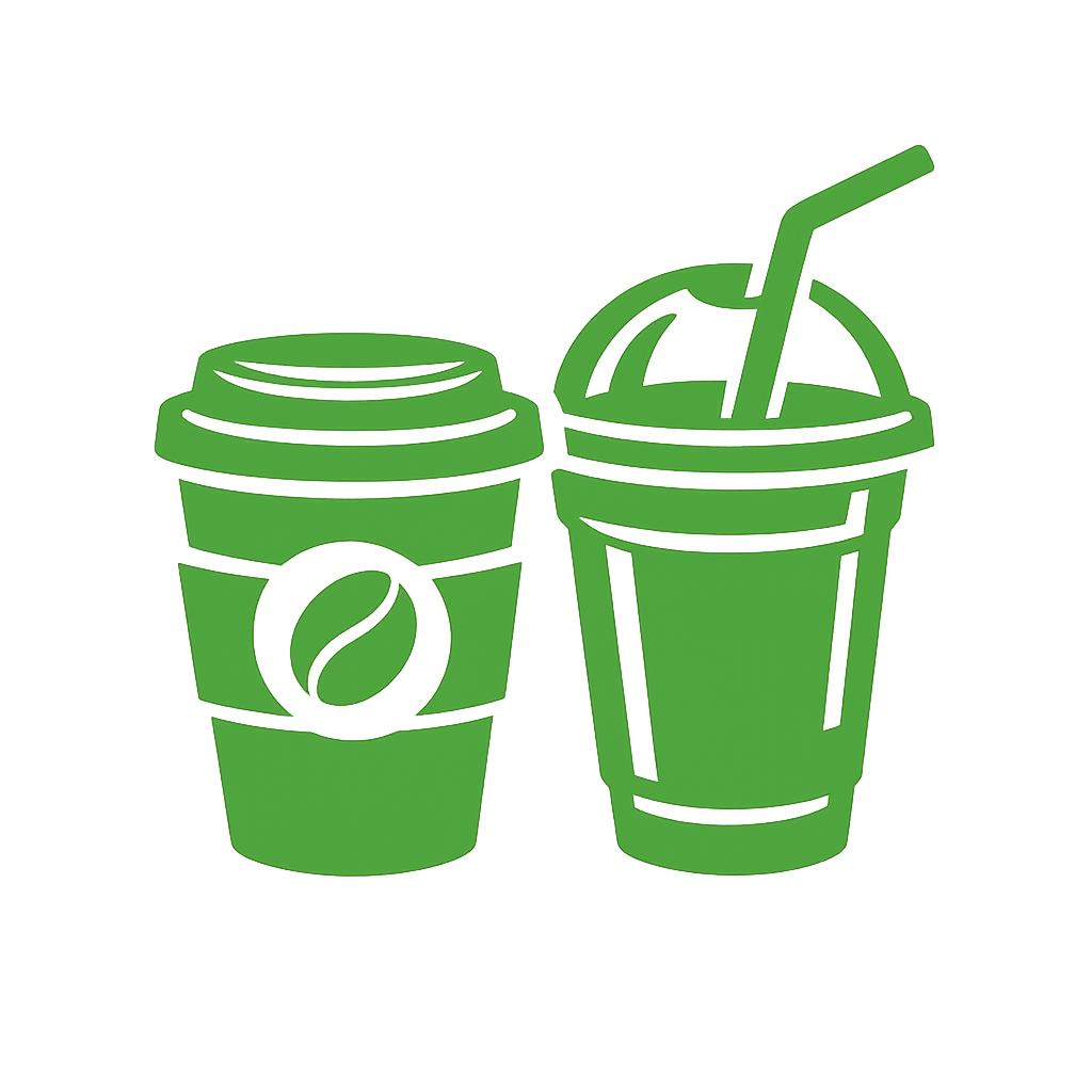 Vasos, tapas y bombillas