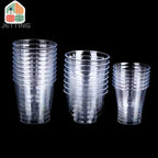 30-50Pcs Clear Plastic Disposable Cups Party Shot Cup Tumblers Wine Tea Coffee Cup Jelly Ice Cream Cups Birthday Ice Cream Cup