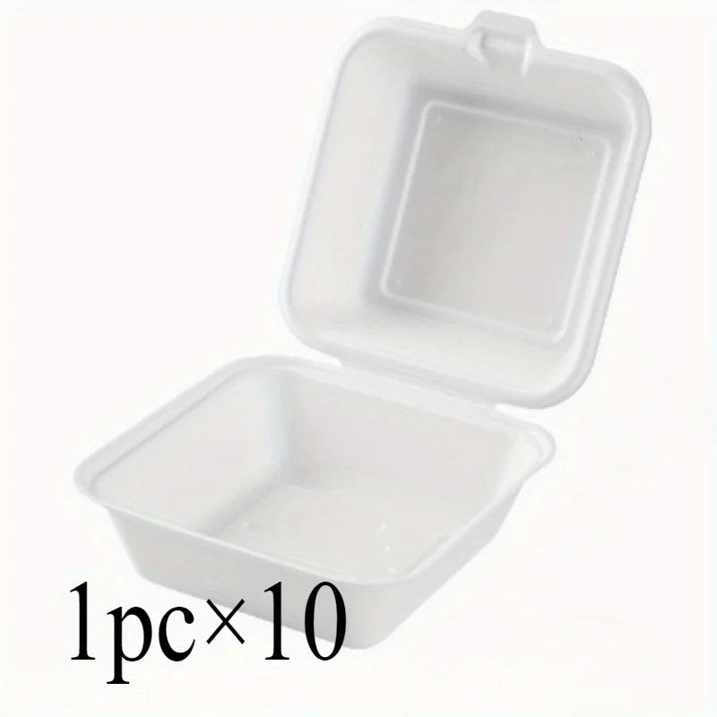 10Pcs Disposable Packaging Box Set - Cake Bouquet Bento Hamburger - Surprise Food Storage Containers for Parties and Events
