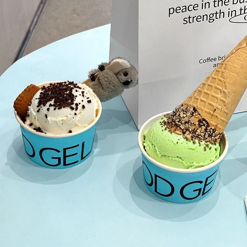 Customized Ice Cream Cups, Paper Bowls, Paper Cups, Printed Logos