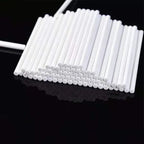 20/80Pcs Plastic Lollipop Stick Safe White Cake Sucker Sticks for Chocolate Sugar Candy Lollypop DIY Mold Bakeware Tool