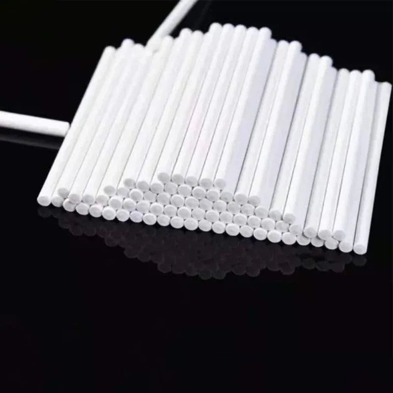 20/80Pcs Plastic Lollipop Stick Safe White Cake Sucker Sticks for Chocolate Sugar Candy Lollypop DIY Mold Bakeware Tool