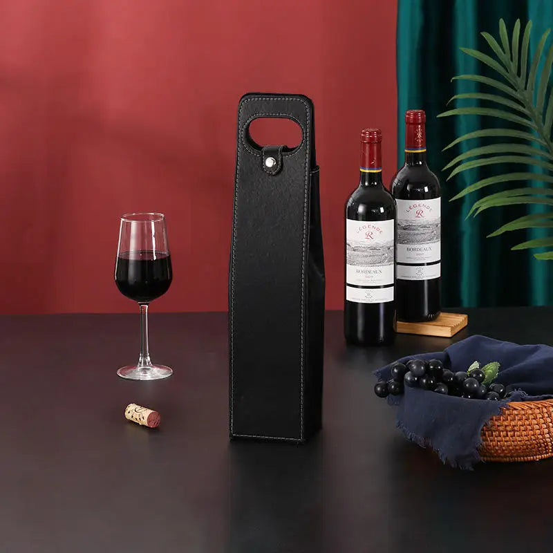Red Wine Packaging Bags Gift Universal Packaging Leather Boxes Multiple Single Bottle Wine Glass Packaging Leather Bags