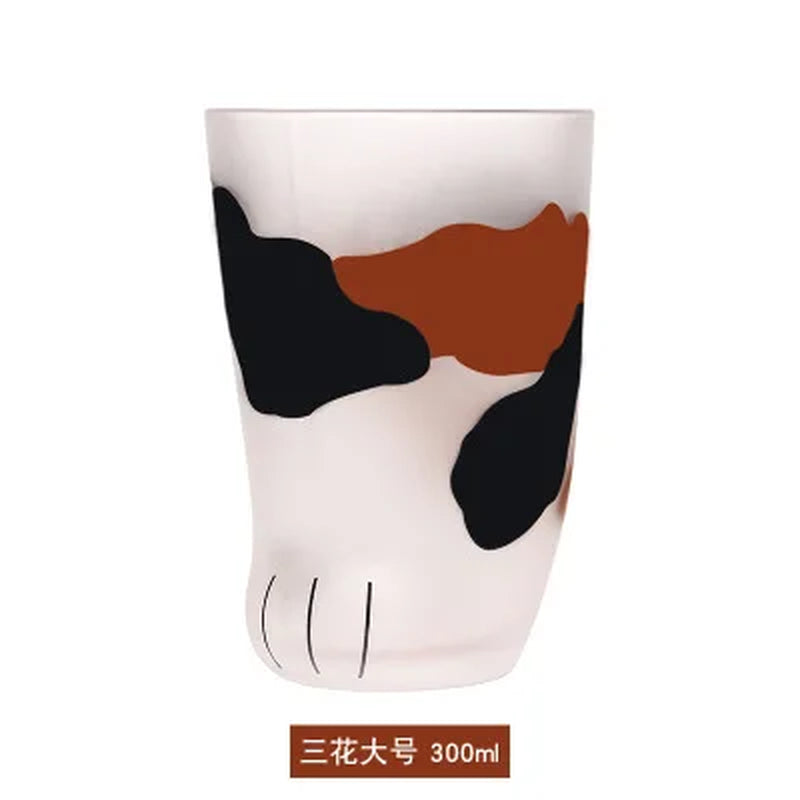 300Ml Cat Feet Paw Shot Glass Novelty Cat Claw Glass Cups Funny Coffee Mugs Household Cups Cat Paw for Milk