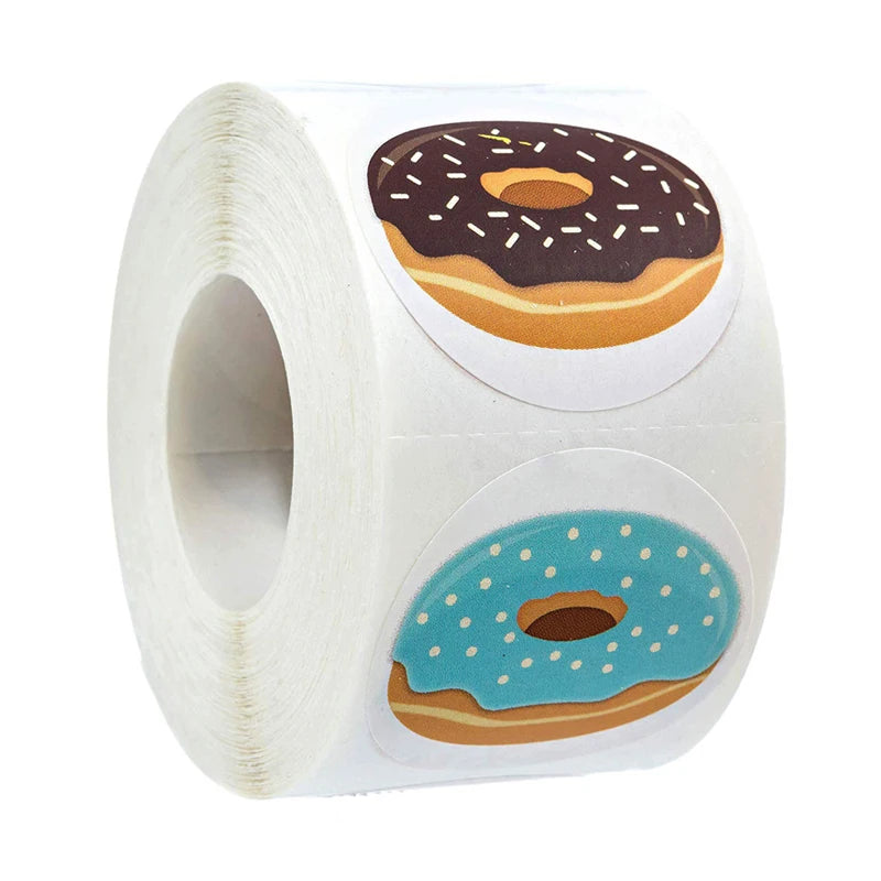 50-500Pcs 1Inch Cute Cake Baking Handmade Stickers Party Gift Wrapping Thank You DIY Decoration Label