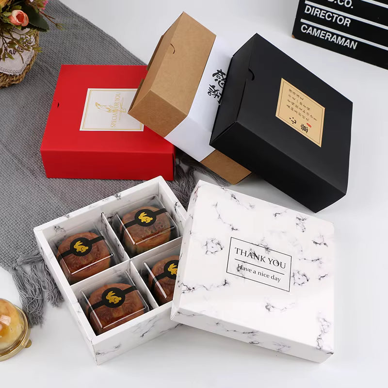 Caja de regalo tipo cajón para repostería con estilo japones