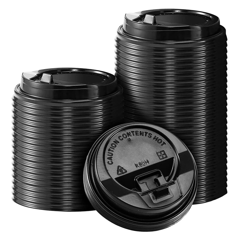 200Pcs Count Coffee Cup Lids, 3.54Inch Disposable Plastic Lids for 10Oz, 12Oz, 16Oz, and 20Oz Paper Cups