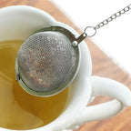 1 Pc Sphere Locking Spice Tea Ball Strainer Mesh Infuser Tea Filter Strainers Stainless Steel Tea Accessories Kichen Accessories