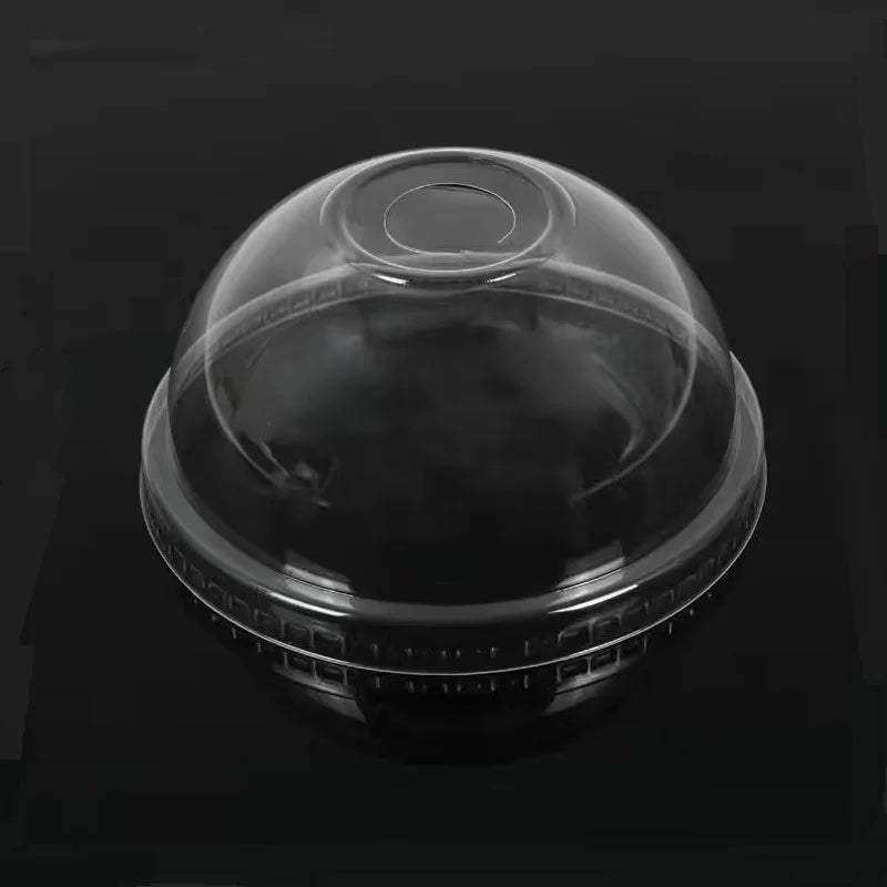 100Pcs/Pack 95Mm High Quality Plastic Cup Lid Disposable Milk Tea Cup Cover