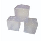 50Pcs/Lot Clear PVC Candy Packaging Box Square Transparent Cake Box Dot DIY Plastic Packaging Gift Box Wedding Party Decorations