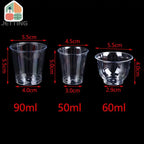 30-50Pcs Clear Plastic Disposable Cups Party Shot Cup Tumblers Wine Tea Coffee Cup Jelly Ice Cream Cups Birthday Ice Cream Cup