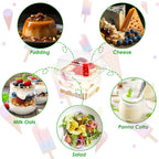 50Pcs Plastic Dessert Cups 8Oz Clear Square Single Dessert Box Sealed Cake Storage Box for Muffins Cupcake Pudding Mousse Party