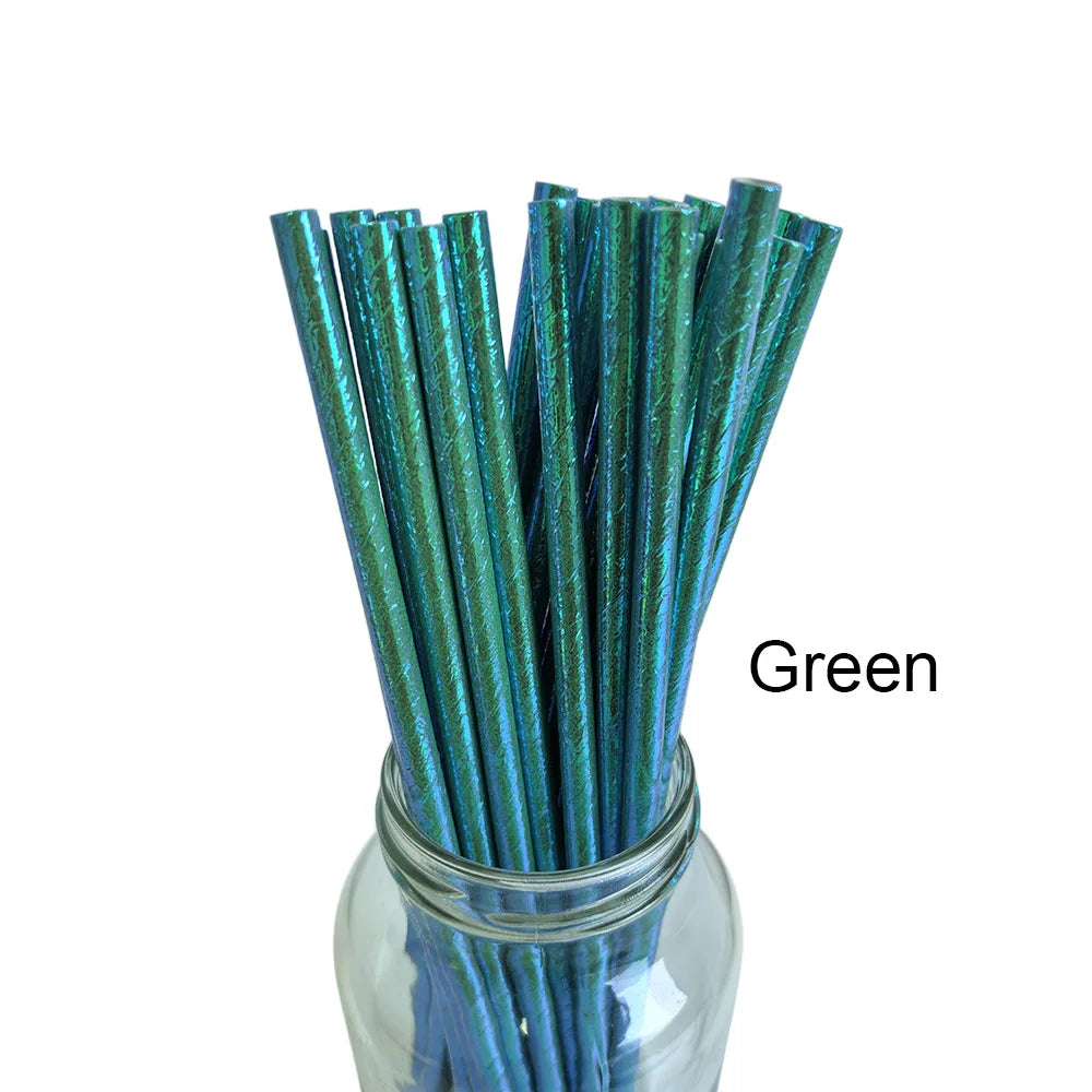 50Pcs Christmas Paper Straws Christmas Tree Elk Snowflakes Striped Straws Disposable Biodegradable Drinking Straws Xmas Supplies