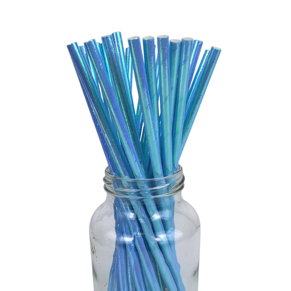 50Pcs Christmas Paper Straws Christmas Tree Elk Snowflakes Striped Straws Disposable Biodegradable Drinking Straws Xmas Supplies