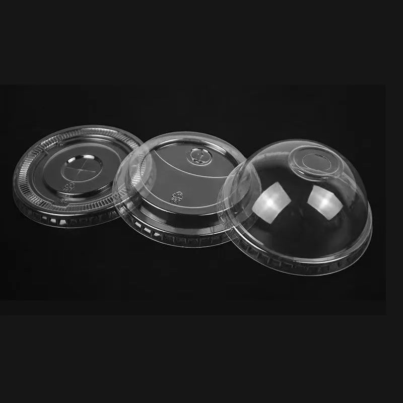 100Pcs/Pack 95Mm High Quality Plastic Cup Lid Disposable Milk Tea Cup Cover