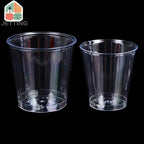 30-50Pcs Clear Plastic Disposable Cups Party Shot Cup Tumblers Wine Tea Coffee Cup Jelly Ice Cream Cups Birthday Ice Cream Cup
