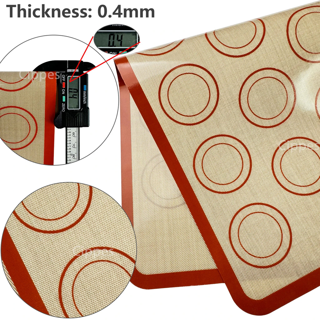 1PC Silicone Baking Mat for Oven, Thin 0.4Mm, Reusable Non Stick Heat Resistant Bakeware Sheets Liner Baking Tools for Cookie