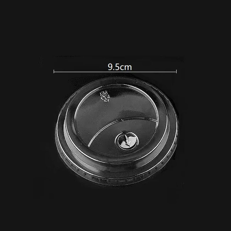 100Pcs/Pack 95Mm High Quality Plastic Cup Lid Disposable Milk Tea Cup Cover
