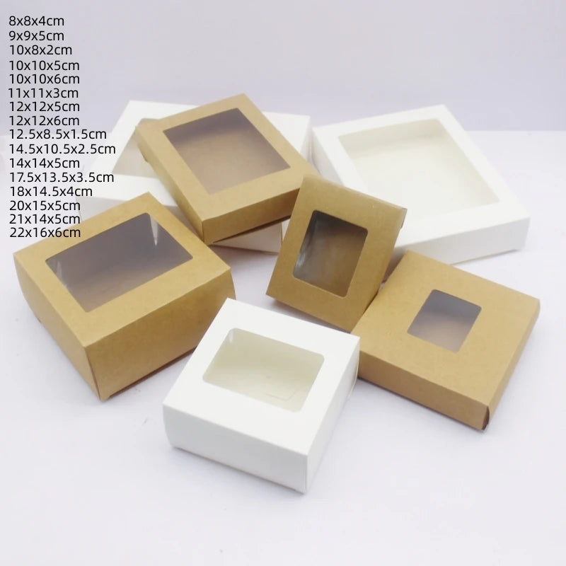 10Pcs New Fashion Multi Size Packaging Box Gift Packaging Festival Wedding Jewelry Packaging Storage Candy Box