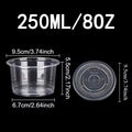 50PCS Disposable Dessert Cups with Lids Ice Cream Cup for Baking Wedding Party Festival Supplies Jelly Yogurt Plastic Cup