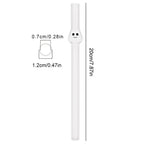 1Ps Reusable High Borosilicate Glass Straw Wide 12Mm Pearl Milkshake Bubble Tea Straw with 1Pc Brush Bar Accessories