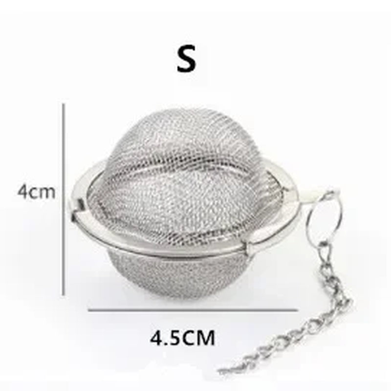 1 Pc Sphere Locking Spice Tea Ball Strainer Mesh Infuser Tea Filter Strainers Stainless Steel Tea Accessories Kichen Accessories