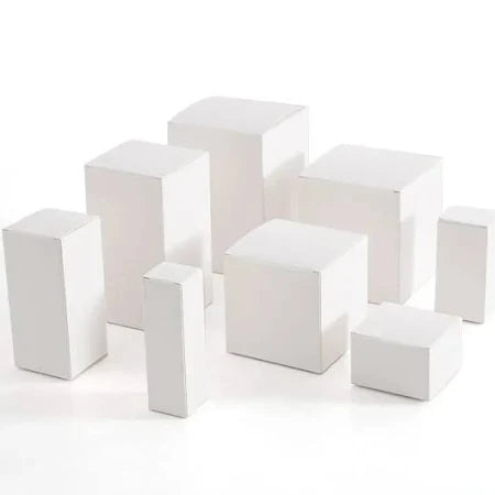 20 Pcs / Caja de regalo pequeña universal blanca en distintos tamaños