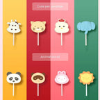 20/80Pcs Plastic Lollipop Stick Safe White Cake Sucker Sticks for Chocolate Sugar Candy Lollypop DIY Mold Bakeware Tool