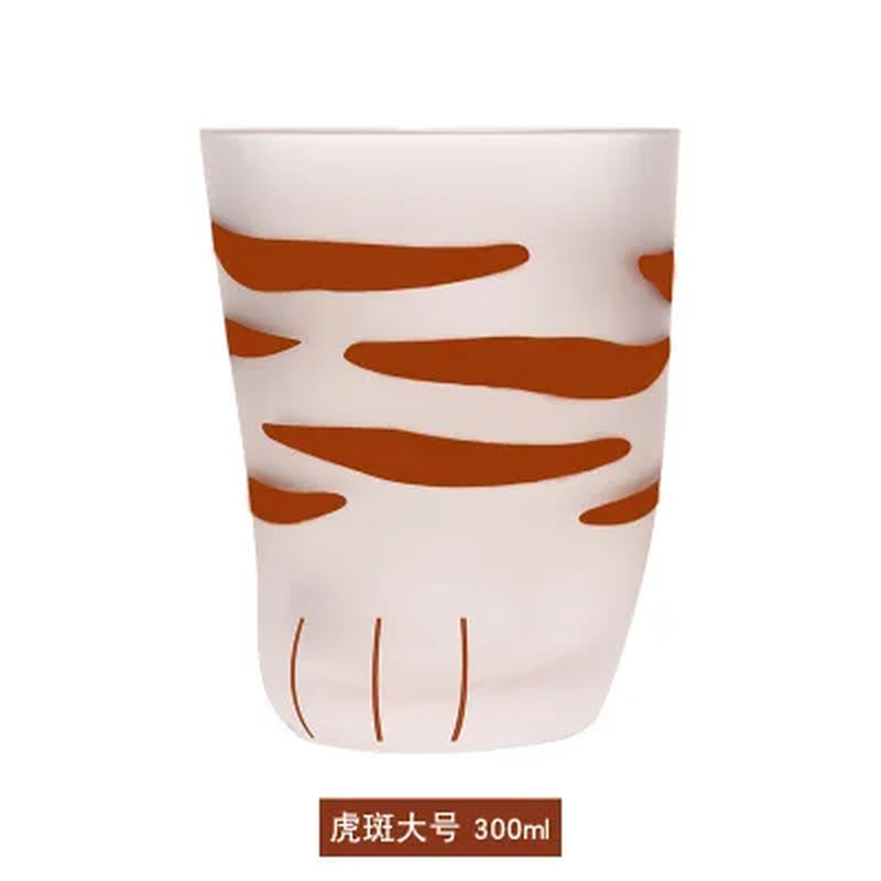 300Ml Cat Feet Paw Shot Glass Novelty Cat Claw Glass Cups Funny Coffee Mugs Household Cups Cat Paw for Milk
