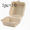 10Pcs Disposable Packaging Box Set - Cake Bouquet Bento Hamburger - Surprise Food Storage Containers for Parties and Events