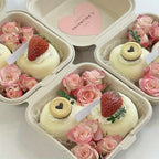 10Pcs Disposable Packaging Box Set - Cake Bouquet Bento Hamburger - Surprise Food Storage Containers for Parties and Events