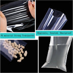 100/200 Pieces of Cellophane Packaging Processing Bag Transparent Flat with Color Tie Wire for Gift Packaging, Bakery, Candy