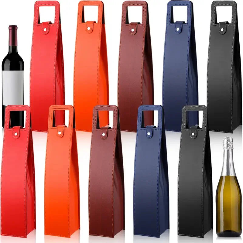 Red Wine Packaging Bags Gift Universal Packaging Leather Boxes Multiple Single Bottle Wine Glass Packaging Leather Bags