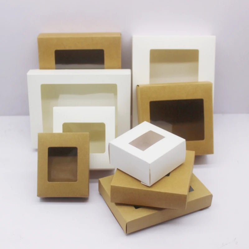 10Pcs New Fashion Multi Size Packaging Box Gift Packaging Festival Wedding Jewelry Packaging Storage Candy Box