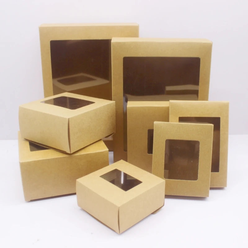 10Pcs New Fashion Multi Size Packaging Box Gift Packaging Festival Wedding Jewelry Packaging Storage Candy Box