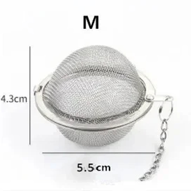1 Pc Sphere Locking Spice Tea Ball Strainer Mesh Infuser Tea Filter Strainers Stainless Steel Tea Accessories Kichen Accessories