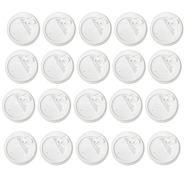 200Pcs Count Coffee Cup Lids, 3.54Inch Disposable Plastic Lids for 10Oz, 12Oz, 16Oz, and 20Oz Paper Cups